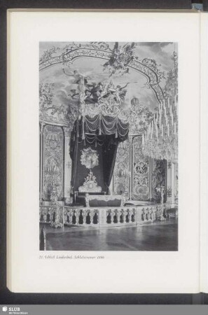 21. Schloß Linderhof. Schlafzimmer 1886