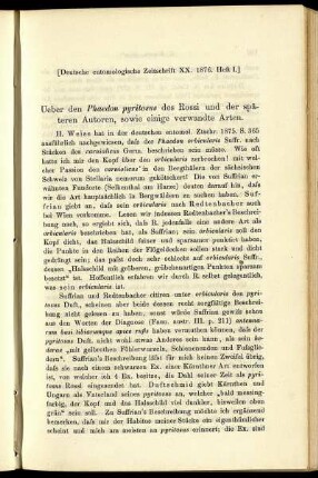 Ueber den Phaedon pyritosus des Rossi und der späteren Autoren, sowie einige verwandte Arten