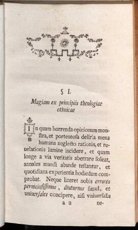 § I. Magiam ex principiis theologiae ethnicae - §. XIX. 3) Incantatio eiusque species.