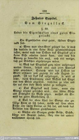 Zehntes Capitel. Vom Siegellack