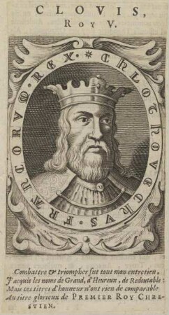 Bildnis von Clovis I., König des Fränkischen Reiches