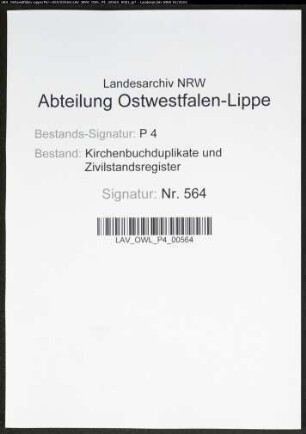 Kirchenbuchduplikat der katholischen Stadtgemeinde St.Patrokli, Kreis Soest (GHT 1853). (Gemeinde: Katholische Stadtgemeinde St.Patrokli)