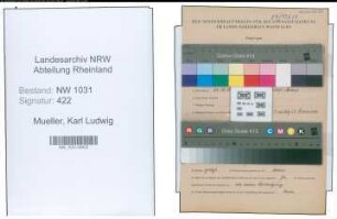Entnazifizierung Karl Ludwig Mueller , geb. 16.12.1897 (Beamter)