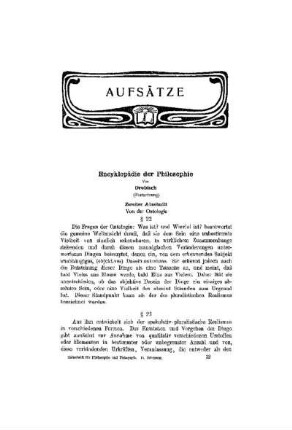 Encyklopädie der Philosophie : (Fortsetzung)