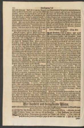Der hundert und dreyzehende Psalm
