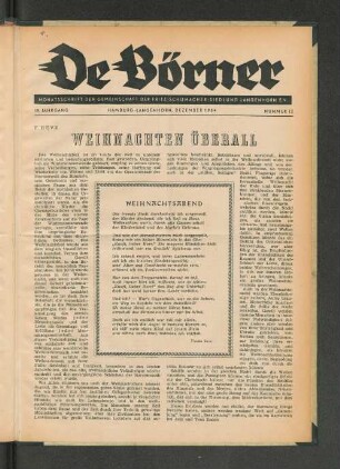 19. Jahrgang, Hamburg-Langenhorn, Dezember 1954, Nummer 12
