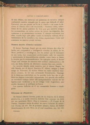 Nuestra sección "Ciencias sociales"
