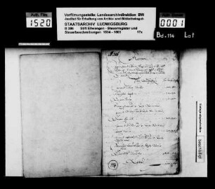 Steuerbeschreibungen und Steuerregister im Amt Wasseralfingen
