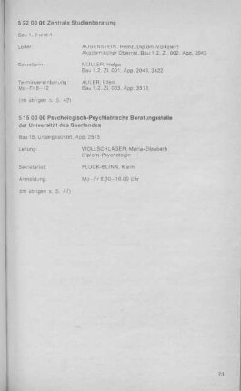Zentrale Studienberatung