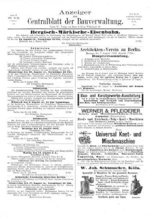 Anzeiger zum Zentralblatt der Bauverwaltung, No. 31