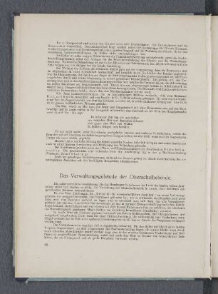 Das Verwaltungsgebäude der Oberschulbehörde.