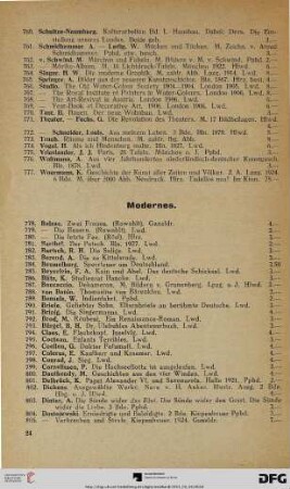 Modernes (Nr. 778-925)