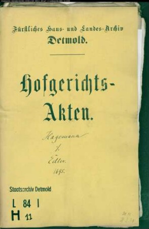 Hagemann, Kord zu Silixen gegen Amtschreiber Schwartz zum Sternberge - Rückgängigmachung eines Verkaufs