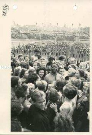 Eröffnung der III. Weltfestspiele in Berlin im Walter-Ulbricht-Stadion