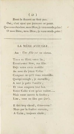 La Mère Aveugle.