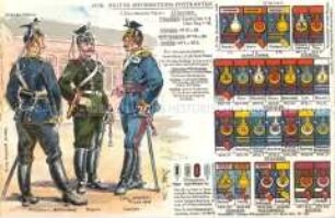 Postkarte zu Uniformen und Effekten der Ulanen