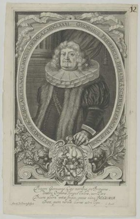 Bildnis des Georgius Friedericus Behaim a Schwartzbach