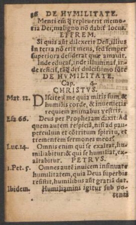 De Humilitate. Cap. 4.