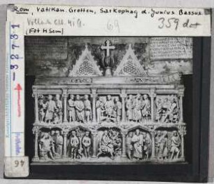 Rom, Vatican, Grotten: Sarkophag des Junius Bassus