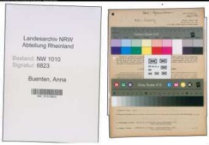 Entnazifizierung Anna Buenten , geb. 30.01.1869 (Gastwirtin)