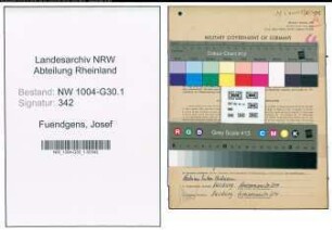 Entnazifizierung Josef Fuendgens , geb. 09.07.1896 (Spediteur)