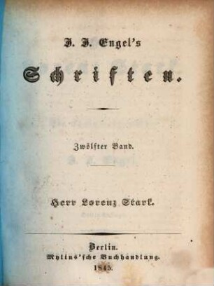 J. J. Engel's Schriften. 12