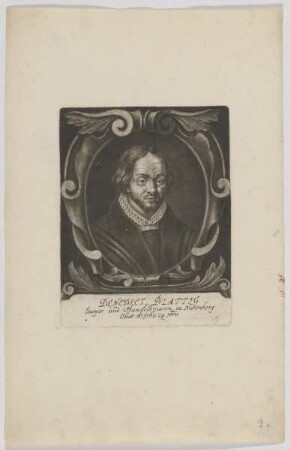 Bildnis des Benedict Blattig