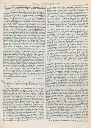 761-764 [Rezension] Šestov, Lev, Sola fide Luther et l'église