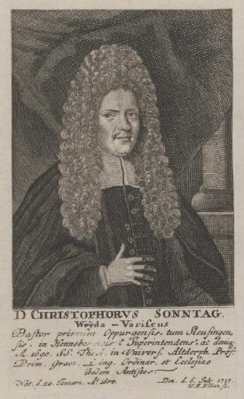 Bildnis des Christophorus Sonntag