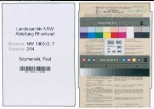 Entnazifizierung Paul Szymanski , geb. 24.09.1902 (Schlosser)