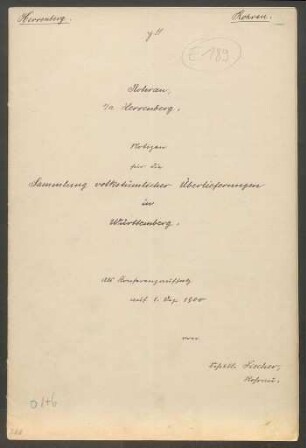 Konferenzaufsatz Rohrau, Gärtringen OA Herrenberg II