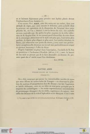 Satyre assis: terre-cuite de Tanagra