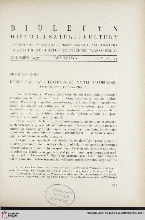 5: Koncepcja Placu Teatralnego na tle twórczości Antoniego Corazziego