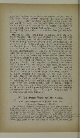 IV. Die übrigen Reiche des Abendlandes