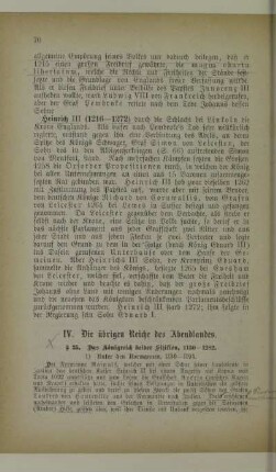 IV. Die übrigen Reiche des Abendlandes