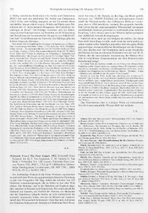 725-726 [Rezension] The four gospels 1992