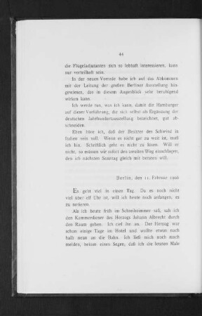 Berlin, den 11. Februar 1906