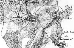 Rückersdorf-Reust. Situationskarten von den Kriegsschauplätzen des 7jährigen Krieges, Bl. ?, 1805 (Sign.: VIII 57)