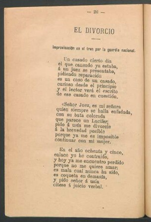 El divorcio