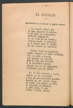 El divorcio