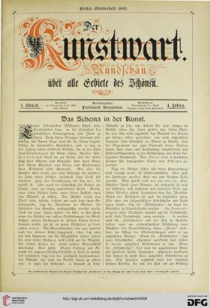 Das Schema in der Kunst