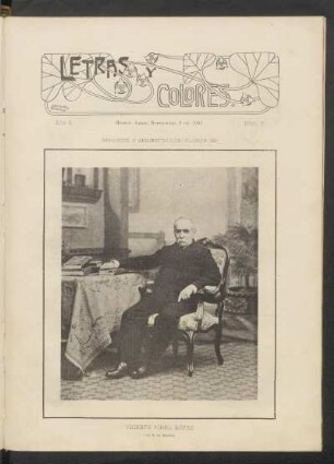 [Fotografía de] Vicente Fidel López : † El 30 de agosto