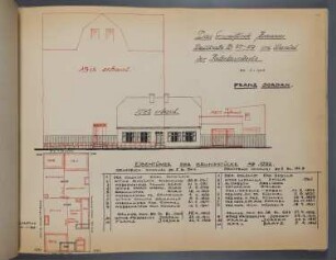 Potsdam-Babelsberg: Wallstraße 57-59, Ansicht und Grundriss