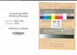 Entnazifizierung Wolfhard Oesterling , geb. 21.12.1904 (Gaertner)