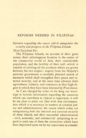 Reforms needed in Filipinas