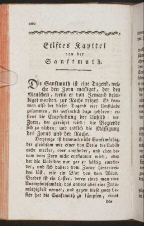 Eilftes Kapitel von der Sanftmuth.