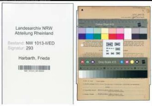 Entnazifizierung Frieda Harbarth , geb. 27.08.1891 (Lehrerin)