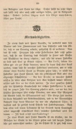 Merkwürdigkeiten.