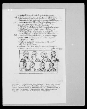 Terenz, Komödie / sogenannter Codex Ambrosianus — Adelphi Personae