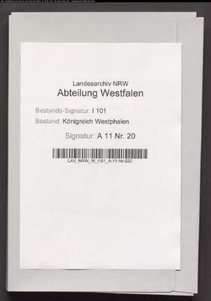 Verhandlungen wegen der Domänen Corvey und Fürstenau